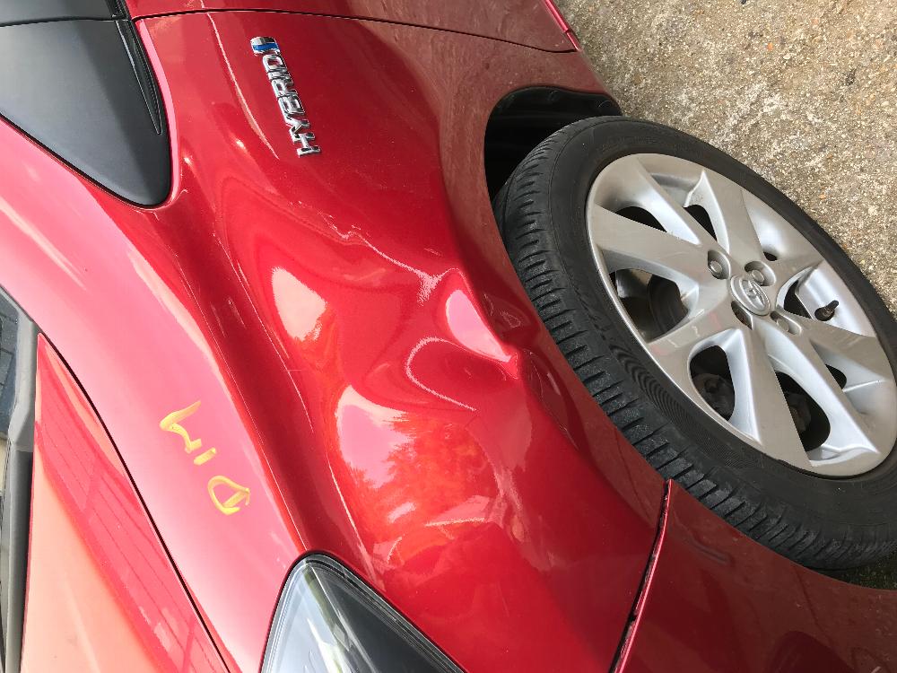 Medium paintless dent removal